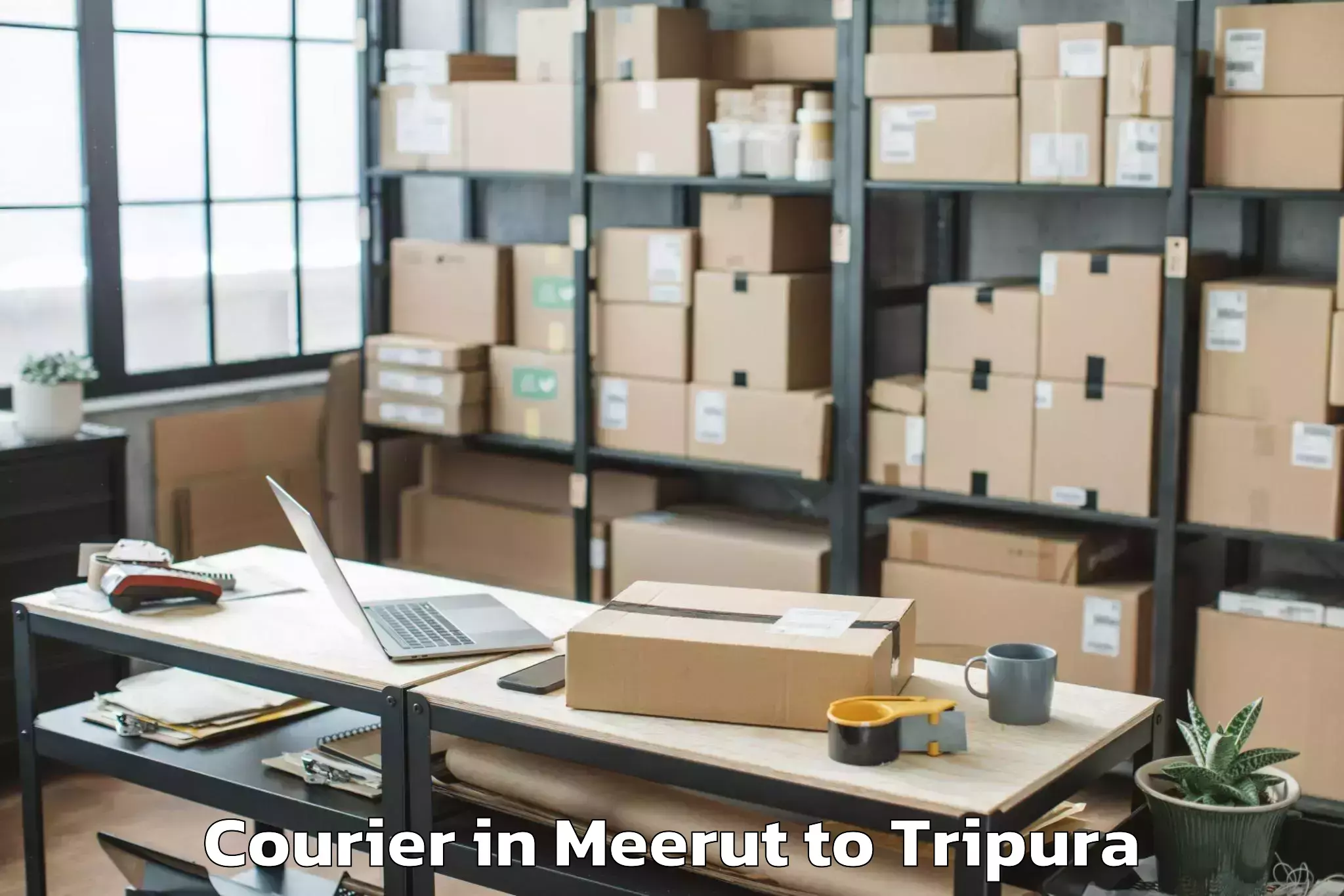 Expert Meerut to Aambasa Courier